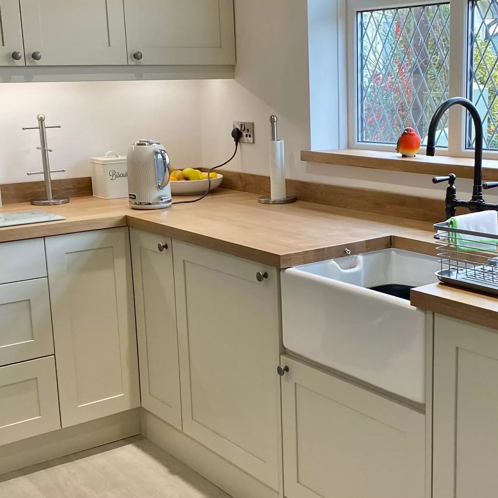 Contemporary Kitchen with Pull-Out Storage